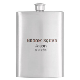 Groom Squad Trauzeuge Junggeselinnen-Abschied hinz Flachmann