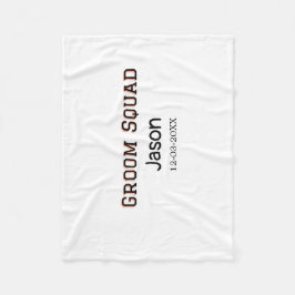 Groom Squad Trauzeuge Junggeselinnen-Abschied hinz Fleecedecke