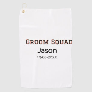 Groom Squad Trauzeuge Junggeselinnen-Abschied hinz Golfhandtuch