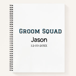 Groom Squad Trauzeuge Junggeselinnen-Abschied hinz Notizbuch