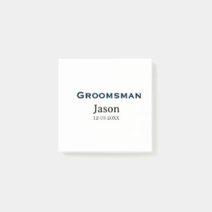 Groom Squad Trauzeuge Junggeselinnen-Abschied hinz Post-it Klebezettel