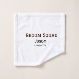 Groom Squad Trauzeuge Junggeselinnen-Abschied hinz Waschlappen