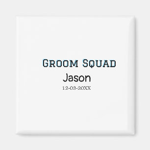 Groom Squad Trauzeuge Junggesellinnenabschied Name Magnet