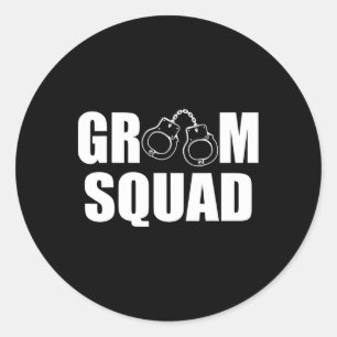 Groom Squad Trauzeuge Ring Wedelbachelor Party Runder Aufkleber
