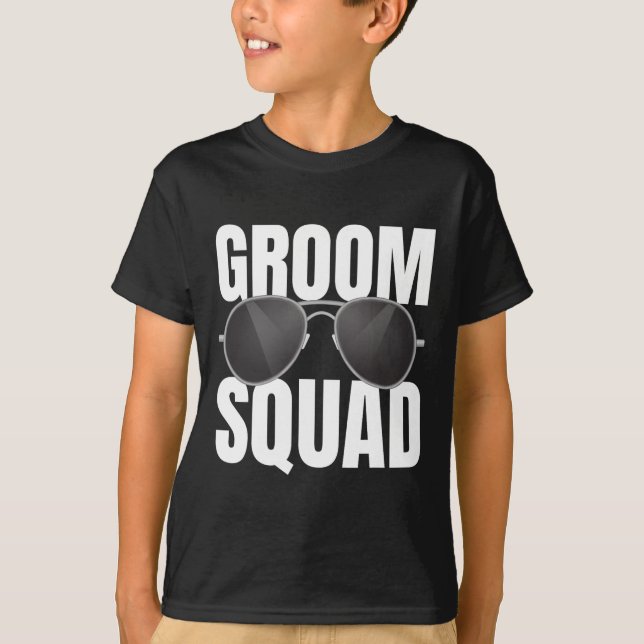 Groom Squad Trauzeugen Crew Team Funny Bachelor Pa T-Shirt (Vorderseite)