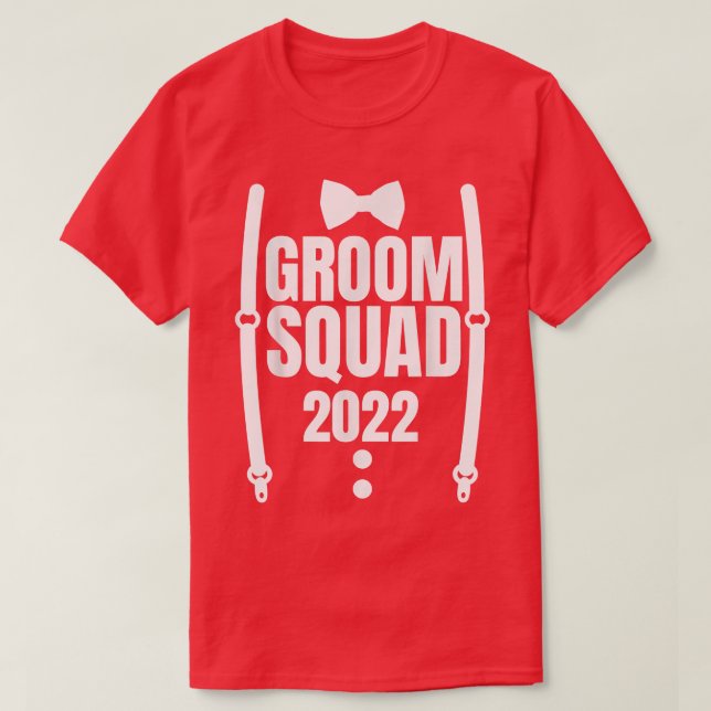 Groom Squad Trauzeugen Crew Team Funny Bachelor Pa T-Shirt (Design vorne)