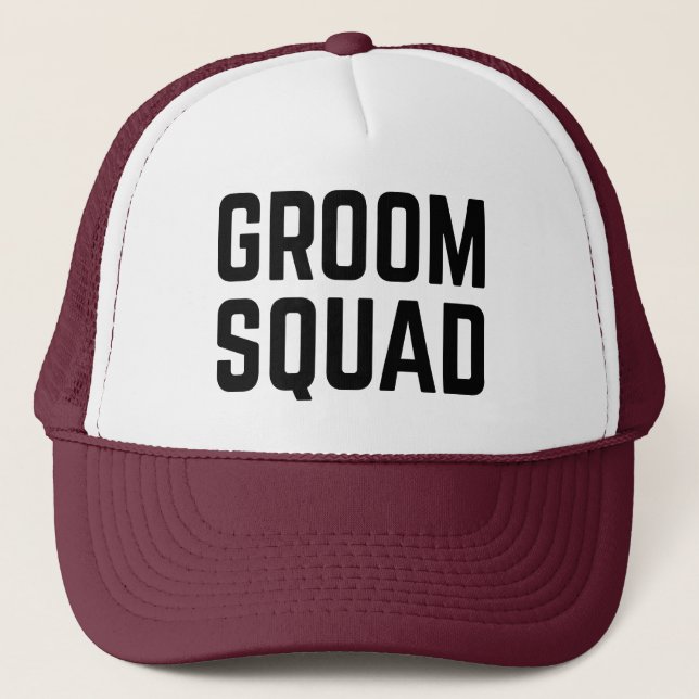 Groom Squad Truckerkappe (Vorderseite)
