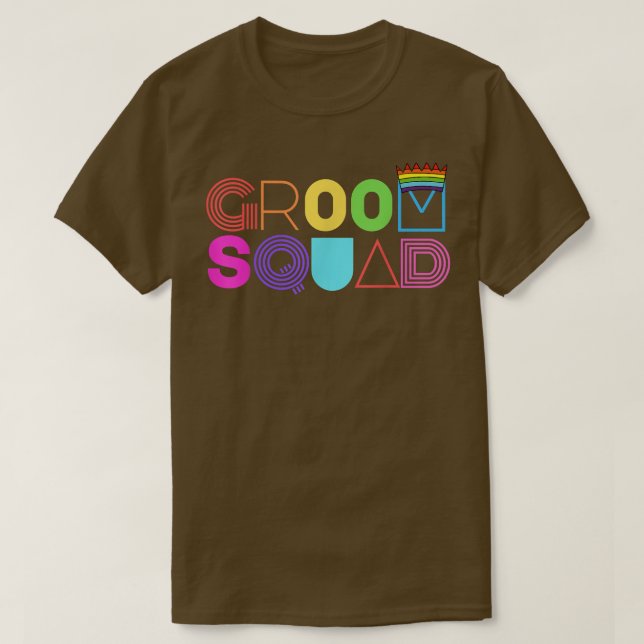 Groom Squad Wedding Bachelor Party Crew  T-Shirt (Design vorne)