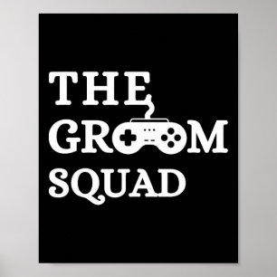 Groom Squad Wedding Bachelor Party Trauzeugen Game Poster