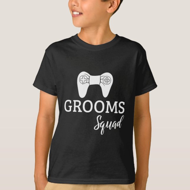 Groom Squad Wedding Bachelor Party Wedding Party F T-Shirt (Vorderseite)