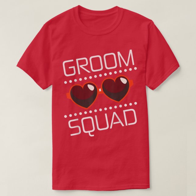Groom Squad Wedding Party T-Shirt (Design vorne)