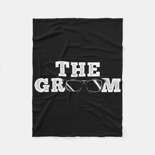 Groom - Sungles - Bachelor Party - Stag Party Fleecedecke (Vorderseite)