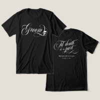 Groom Til Death Do us Part Skull Goth Wedding