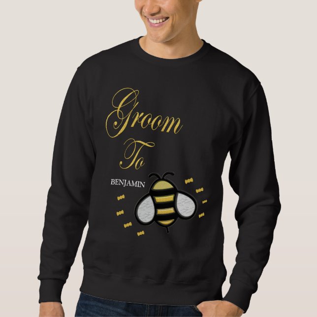 Groom to be Bachelor Party Personale Sweatshirt (Vorderseite)