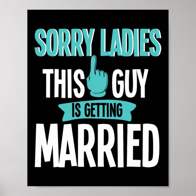 Groom to be Wedding Poster (Vorne)