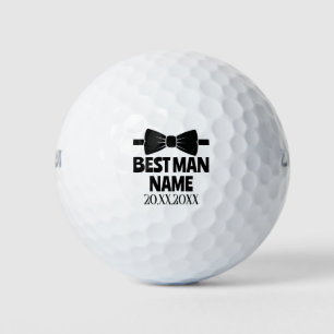 Groom Trauzeuge Bow Krawatte Hochzeit Bachelor Par Golfball