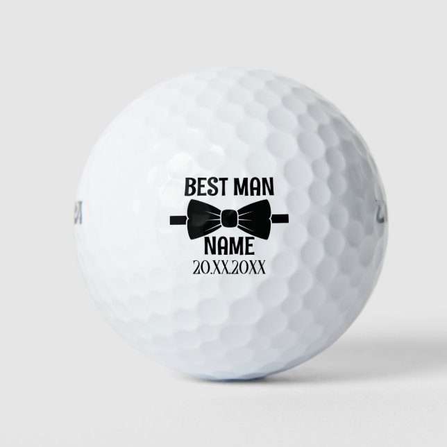 Groom Trauzeuge Wedding Bachelor Party Gefallen Ge Golfball (Vorderseite)