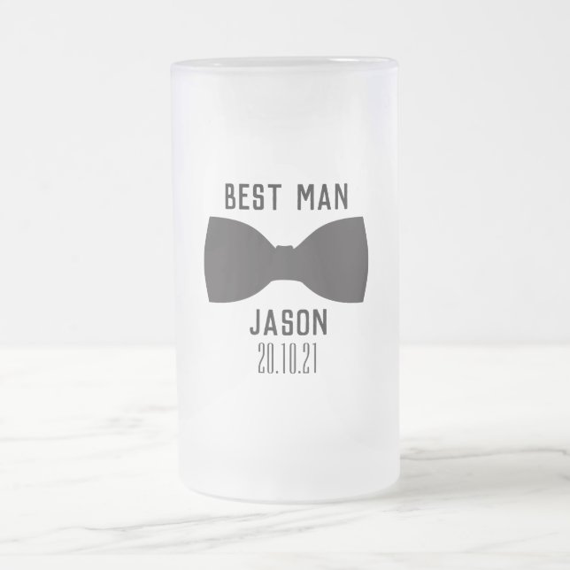 Groom Trauzeuge Wedding Party Geschenk  Mattglas Bierglas (Mittel)