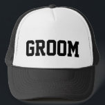 Groom Trucker Hat Truckerkappe<br><div class="desc">Ideal für Flitterwochen oder Junggesellenfeiern!</div>