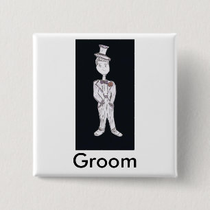 Groom Tuxedo Button