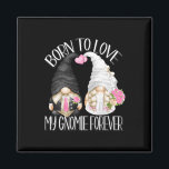 Groom und Bride Gnome für Hochzeitsjubelor Magnet<br><div class="desc">Groom und Bride Gnome für Hochzeitscoupe Junggeselinnen-Abschied</div>