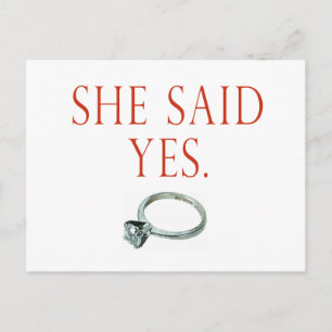 Groom Verlobung Geschenke und T - Shirt Ankündigungspostkarte