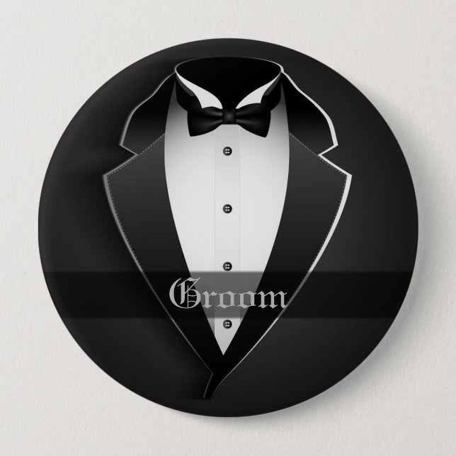 Groom Wedding Party Button (Vorderseite)