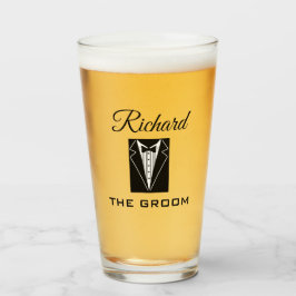 GROOM WEDING PARTY TUMBLER GLASS
