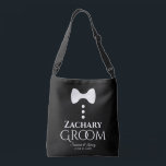 Groom White Krawatte auf Black Wedding Swag Bag Tragetaschen Mit Langen Trägern<br><div class="desc">Diese lustigen Taschen sind speziell für den Bräutigam entwickelt worden. Sie sind mit einem Bild einer schwarzen Krawatte mit drei Knöpfen und einem Text versehen, der Groom mit einem Platz zur Eingabe seines Namens sowie die Namen des Ehepaares und das Hochzeitstermin enthält. So können Sie sich bei allen Männern in...</div>