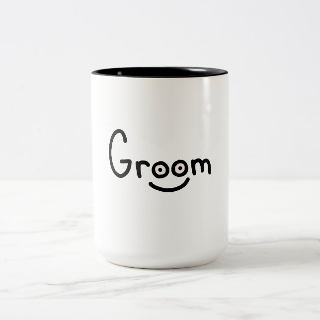 Groom Zweifarbige Tasse (Mittel)