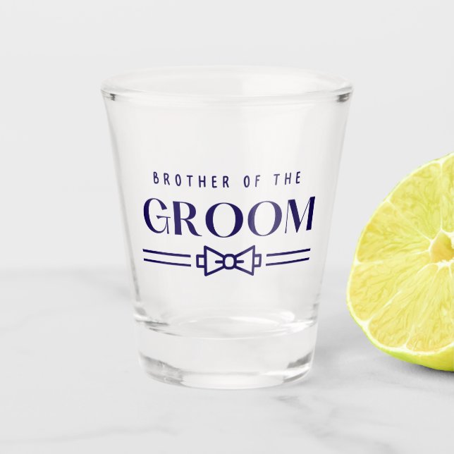Groombrüder Schnapsglas (Vorderseite)