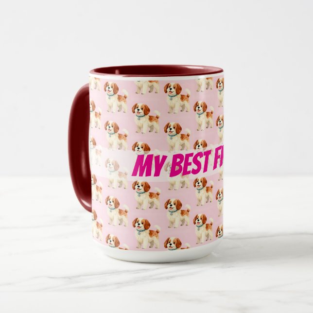 Grooming Personalized Trendy Collection Tasse (Vorderseite Links)
