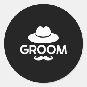 Grooms Bachelor Crew Party Squad Team Groom 2 Runder Aufkleber