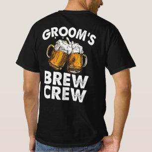 Groom's Brew Crew Funny Trauzeugen Bachelor Party T-Shirt