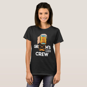 Groom's Brew Crew Groomsmen Bachelor Party T-Shirt