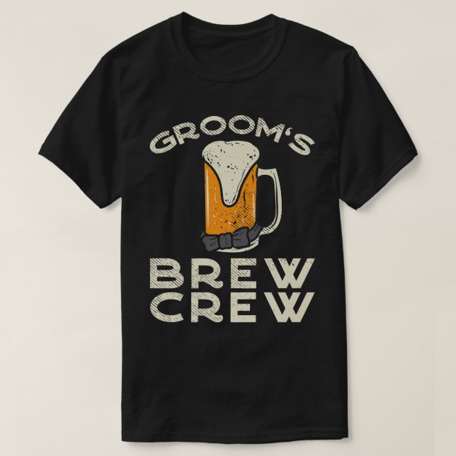 Grooms Brew-Crew T-Shirt (Design vorne)
