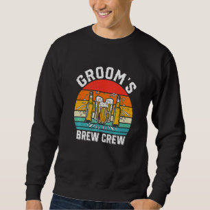 Groom's Brew Crew Trauzeugen Bachelor Party Stag M Sweatshirt