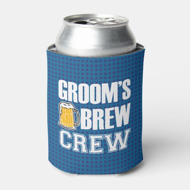 Groom's Brew Crew Trauzeugen - Trauzeuge kann Bier Dosenkühler (Kanne Vorderseite)