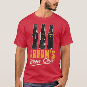 Grooms BrewCrew Funny Trauzeugen Bachelor Party fo T-Shirt