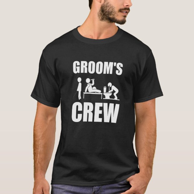 Grooms Crew 2013 Bachelor Party Bridegroom Groom T-Shirt (Vorderseite)