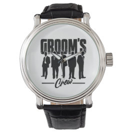 Grooms Crew Bachelor Party Trauzeugen Geschenk Armbanduhr