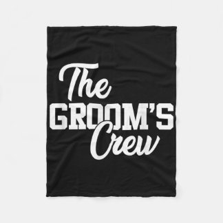 Grooms Crew Funny Wedding oder Bachelor Party Gi Fleecedecke