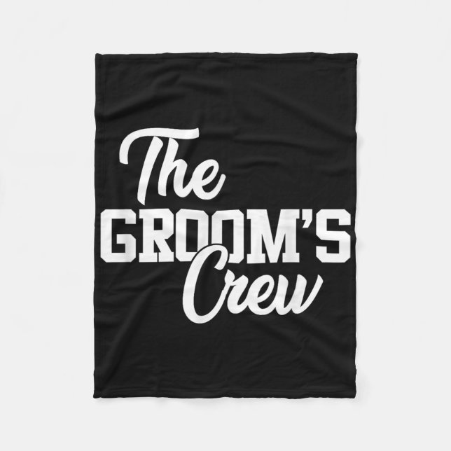 Grooms Crew Funny Wedding oder Bachelor Party Gi Fleecedecke (Vorderseite)