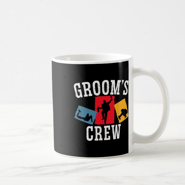Grooms Crew Groom Squad Stag Night Bachelor Party Kaffeetasse (Rechts)
