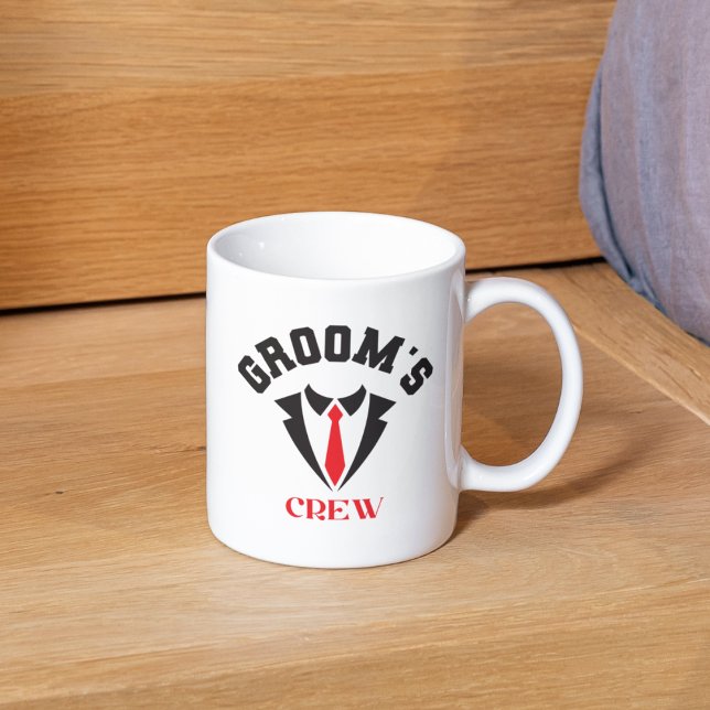 Grooms Crew Trauzeuge Bachelor Party Kaffeetasse (Von Creator hochgeladen)