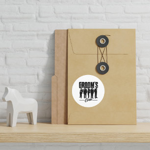 Grooms Crew Trauzeuge Bachelor Party Runder Aufkleber