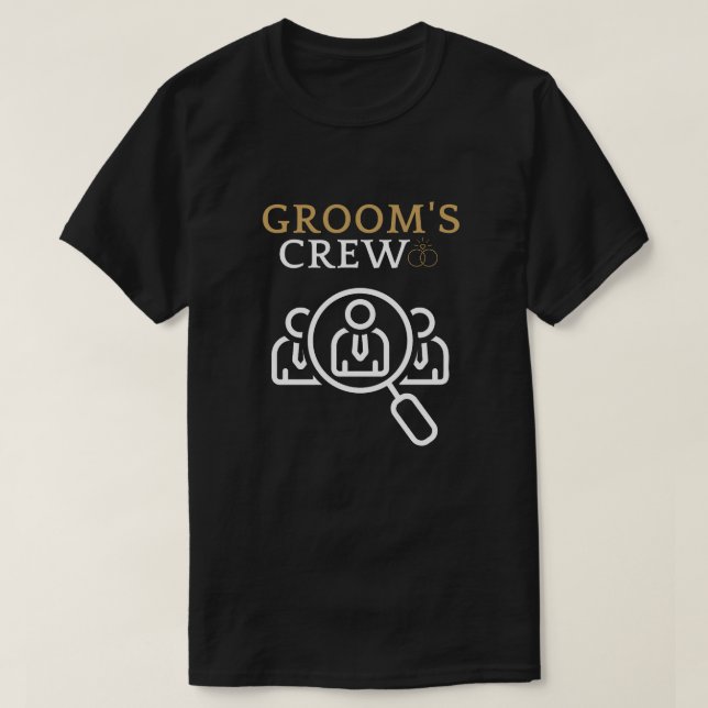 Grooms Crew Trauzeuge Bachelor Party T-Shirt (Design vorne)