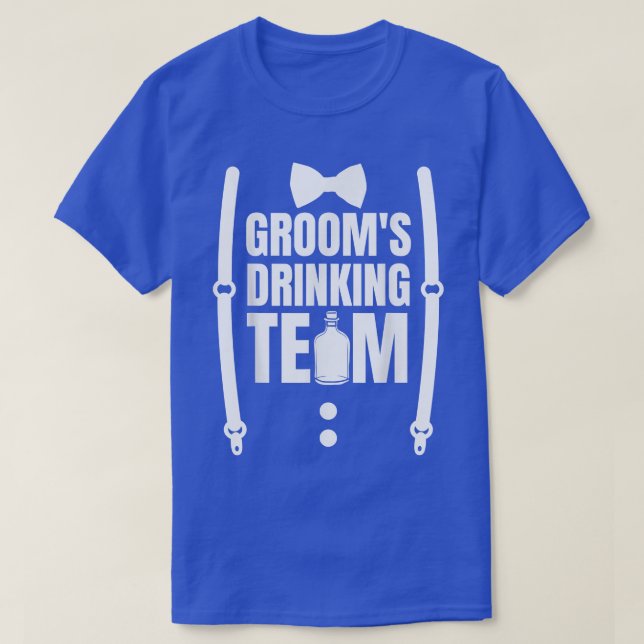 Grooms Drink Team Bachelor Party Squad Hochzeit T-Shirt (Design vorne)