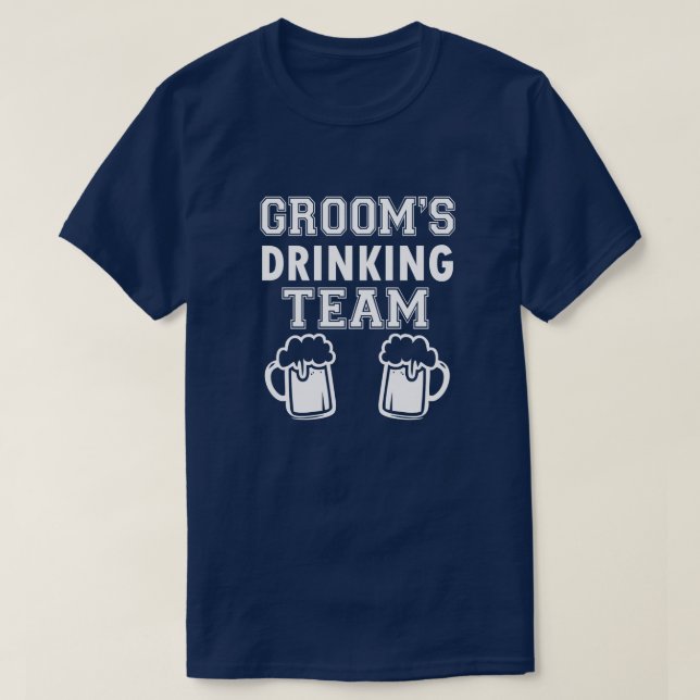 Groom's Drinking Team lustige Trauzeugen Shirt (Design vorne)