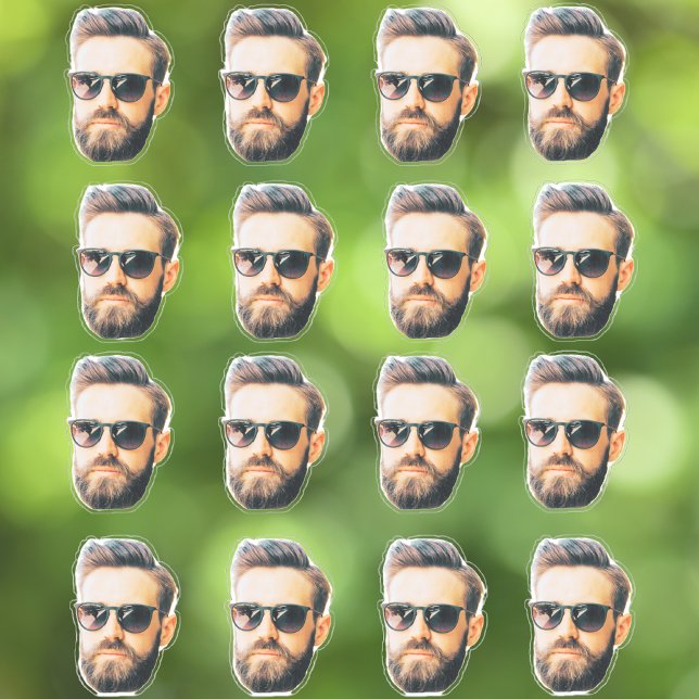 Groom's Face Funny Junggeselinnen-Abschied Face Aufkleber (Von Creator hochgeladen)